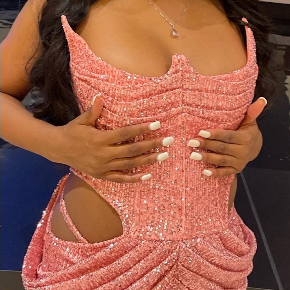 Pink Corset Sexy Dress